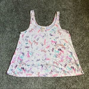 Mossimo womens top size XS dragonfly pattern multicolor SKUPB1 womens shirt